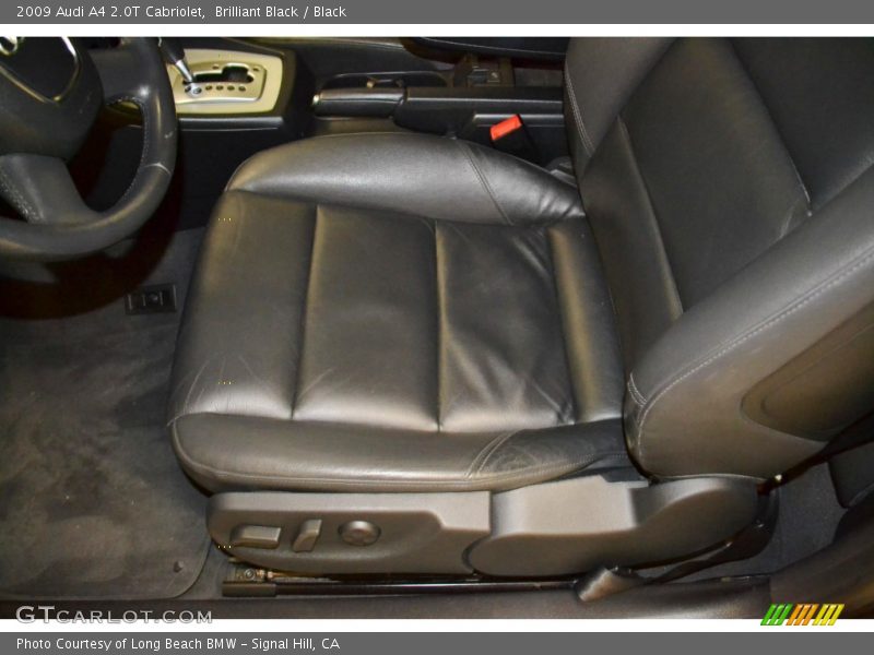 Brilliant Black / Black 2009 Audi A4 2.0T Cabriolet