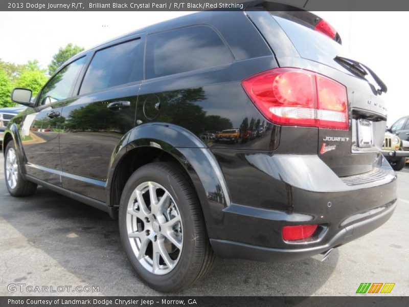 Brilliant Black Crystal Pearl / R/T Black/Red Stitching 2013 Dodge Journey R/T