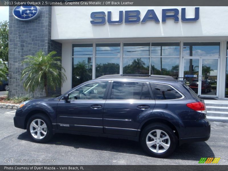 Graphite Gray Metallic / Off Black Leather 2013 Subaru Outback 2.5i Limited