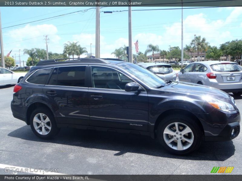 Graphite Gray Metallic / Off Black Leather 2013 Subaru Outback 2.5i Limited