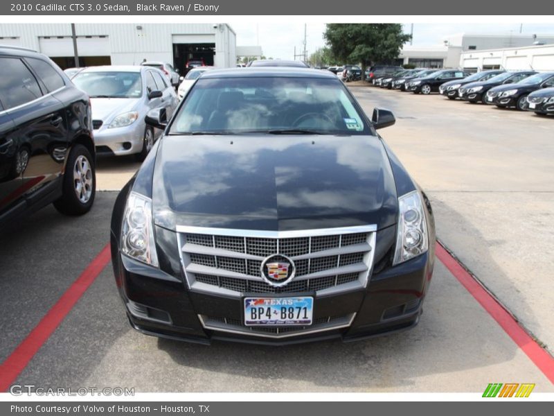 Black Raven / Ebony 2010 Cadillac CTS 3.0 Sedan