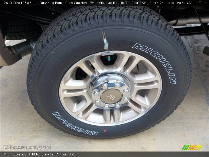 White Platinum Metallic Tri-Coat / King Ranch Chaparral Leather/Adobe Trim 2013 Ford F350 Super Duty King Ranch Crew Cab 4x4