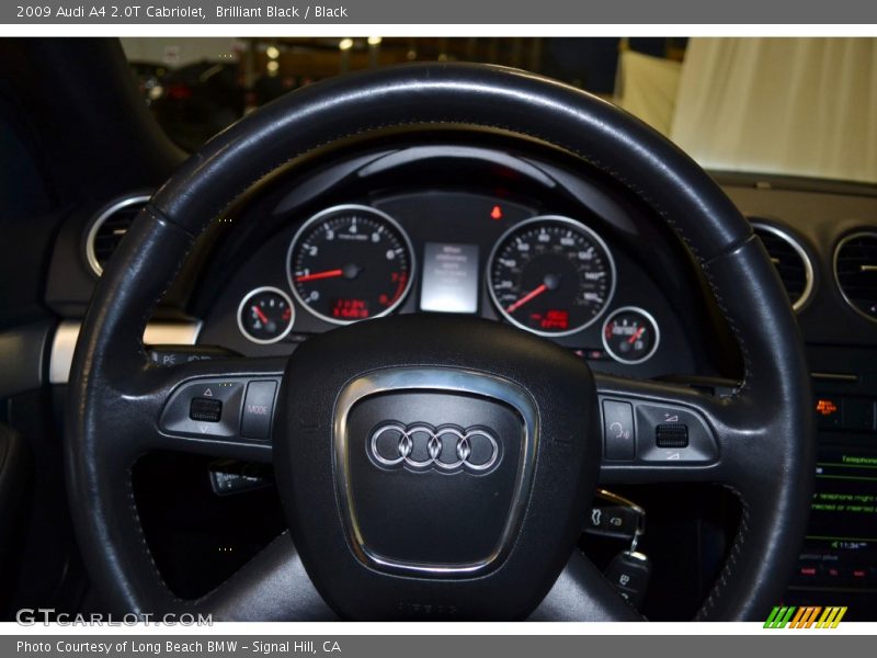 Brilliant Black / Black 2009 Audi A4 2.0T Cabriolet