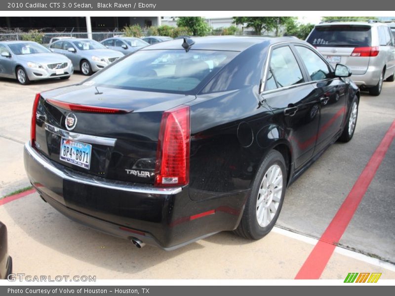 Black Raven / Ebony 2010 Cadillac CTS 3.0 Sedan