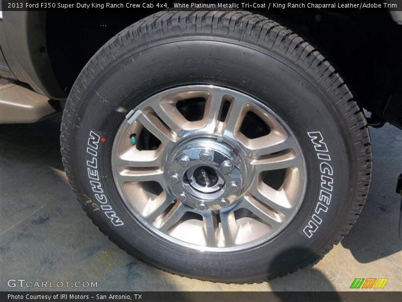 White Platinum Metallic Tri-Coat / King Ranch Chaparral Leather/Adobe Trim 2013 Ford F350 Super Duty King Ranch Crew Cab 4x4