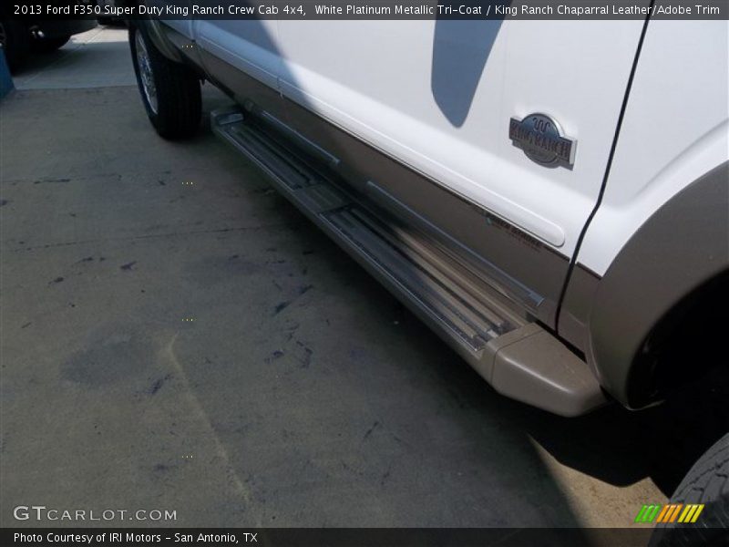 White Platinum Metallic Tri-Coat / King Ranch Chaparral Leather/Adobe Trim 2013 Ford F350 Super Duty King Ranch Crew Cab 4x4