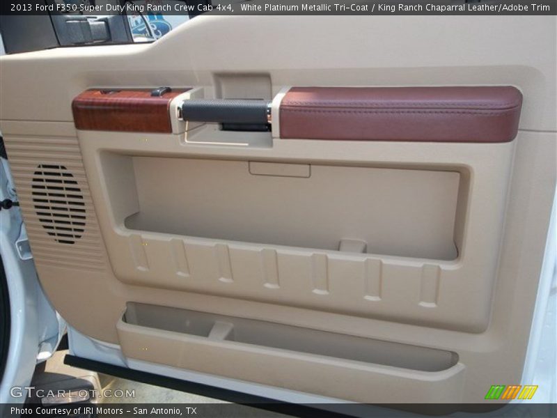 White Platinum Metallic Tri-Coat / King Ranch Chaparral Leather/Adobe Trim 2013 Ford F350 Super Duty King Ranch Crew Cab 4x4