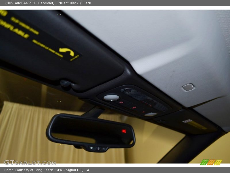 Brilliant Black / Black 2009 Audi A4 2.0T Cabriolet