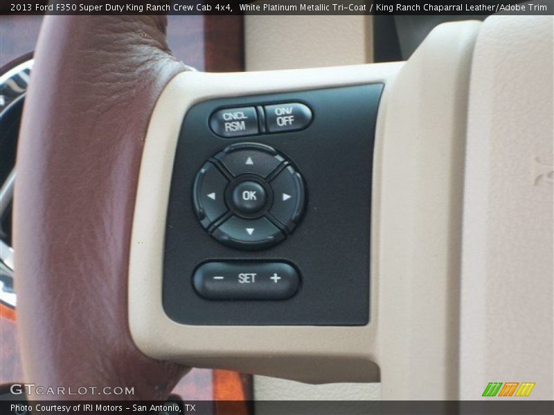 White Platinum Metallic Tri-Coat / King Ranch Chaparral Leather/Adobe Trim 2013 Ford F350 Super Duty King Ranch Crew Cab 4x4