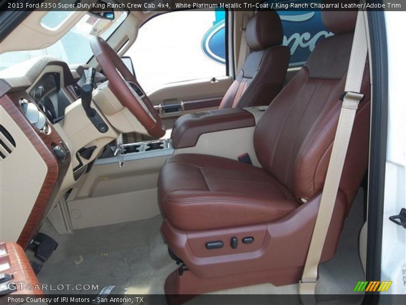 White Platinum Metallic Tri-Coat / King Ranch Chaparral Leather/Adobe Trim 2013 Ford F350 Super Duty King Ranch Crew Cab 4x4