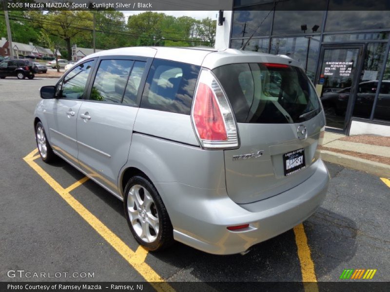 Sunlight Silver / Black 2008 Mazda MAZDA5 Sport