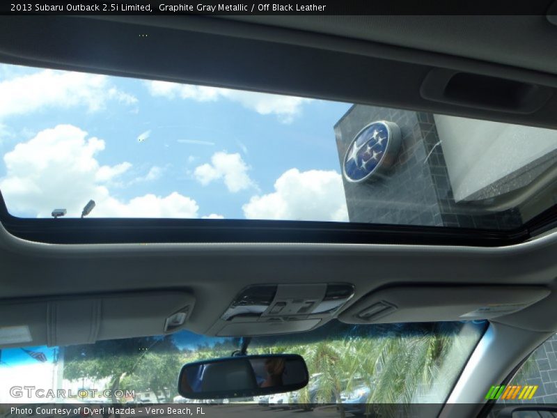 Graphite Gray Metallic / Off Black Leather 2013 Subaru Outback 2.5i Limited