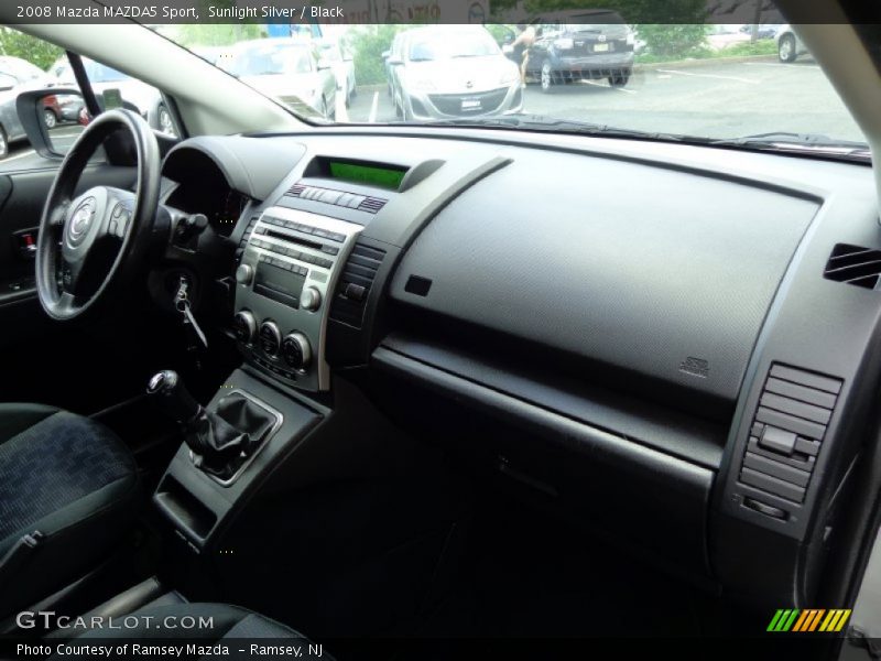 Sunlight Silver / Black 2008 Mazda MAZDA5 Sport