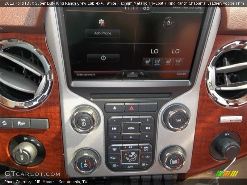 White Platinum Metallic Tri-Coat / King Ranch Chaparral Leather/Adobe Trim 2013 Ford F350 Super Duty King Ranch Crew Cab 4x4