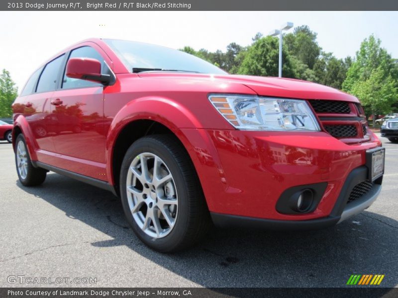 Bright Red / R/T Black/Red Stitching 2013 Dodge Journey R/T