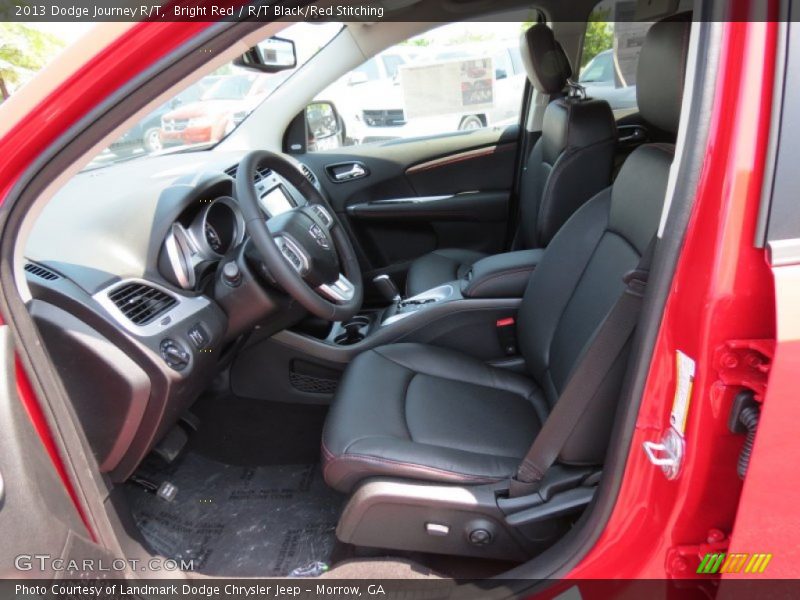 Bright Red / R/T Black/Red Stitching 2013 Dodge Journey R/T