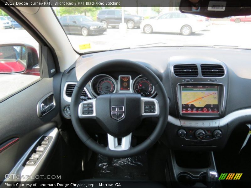 Bright Red / R/T Black/Red Stitching 2013 Dodge Journey R/T