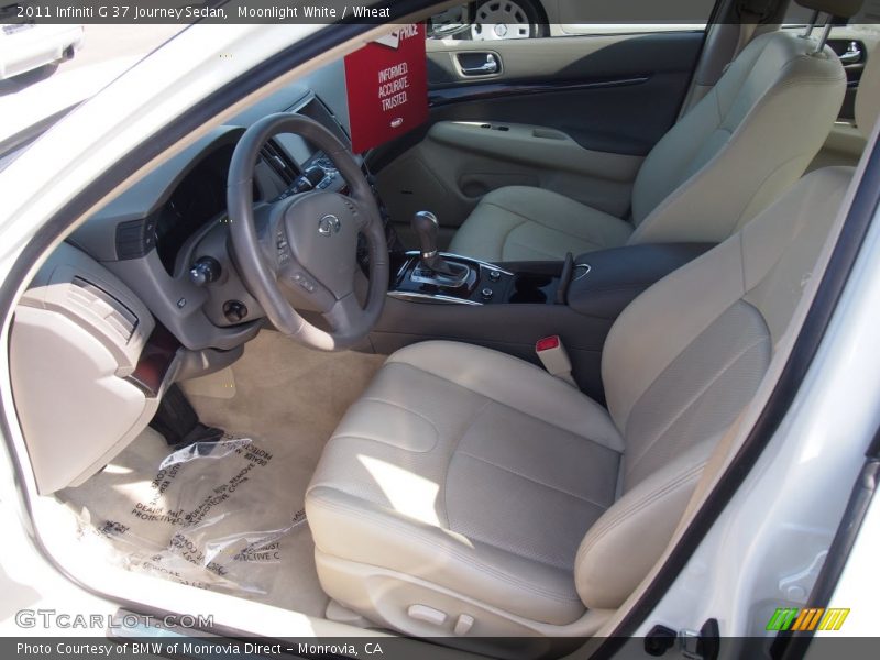 Moonlight White / Wheat 2011 Infiniti G 37 Journey Sedan