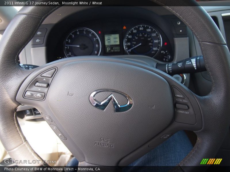 Moonlight White / Wheat 2011 Infiniti G 37 Journey Sedan