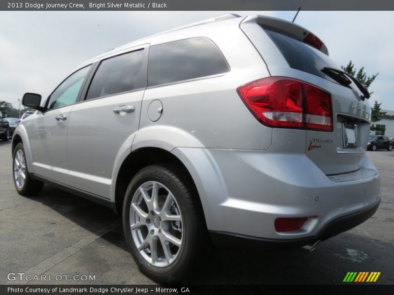 Bright Silver Metallic / Black 2013 Dodge Journey Crew