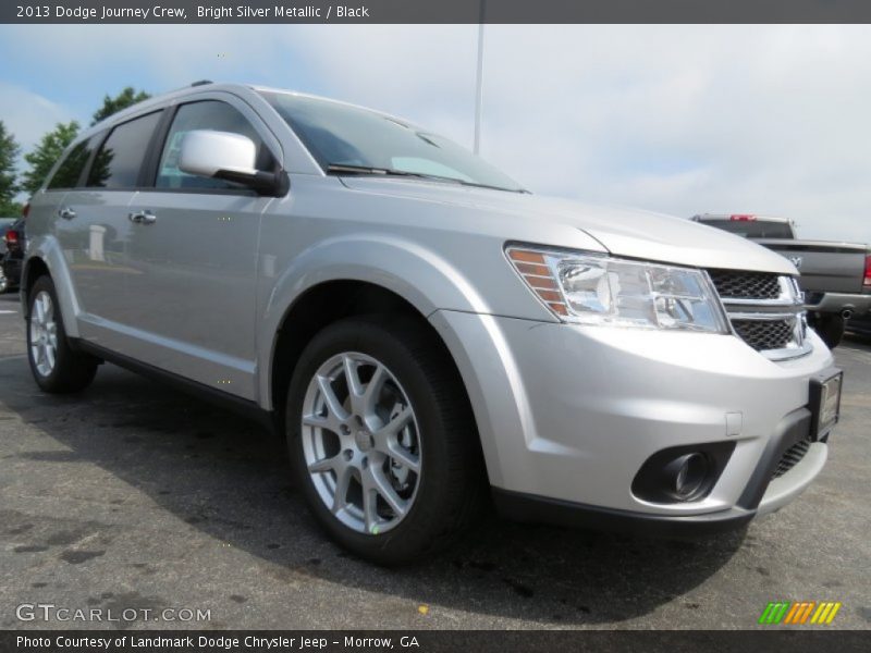 Bright Silver Metallic / Black 2013 Dodge Journey Crew