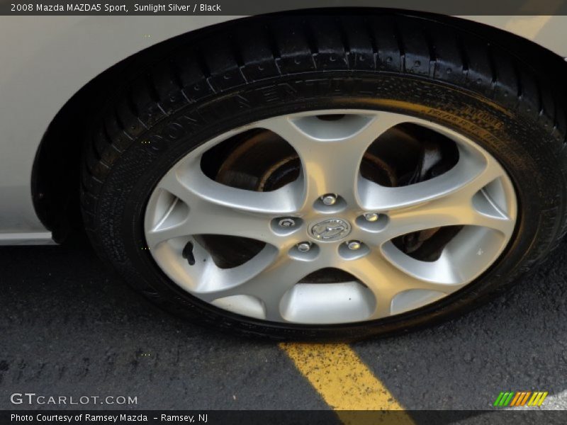 Sunlight Silver / Black 2008 Mazda MAZDA5 Sport