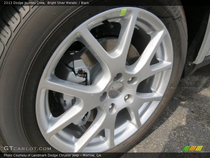 Bright Silver Metallic / Black 2013 Dodge Journey Crew