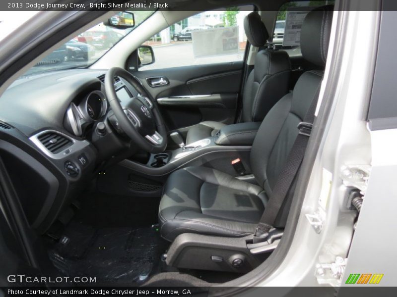 Bright Silver Metallic / Black 2013 Dodge Journey Crew