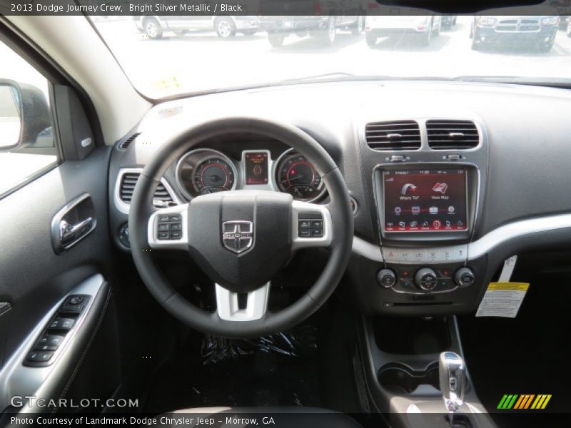 Bright Silver Metallic / Black 2013 Dodge Journey Crew
