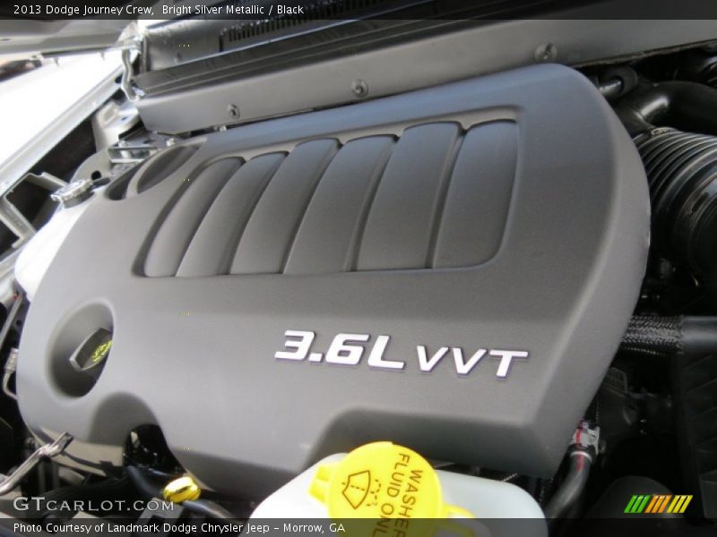 Bright Silver Metallic / Black 2013 Dodge Journey Crew