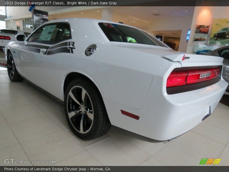Bright White / Dark Slate Gray 2013 Dodge Challenger R/T Classic
