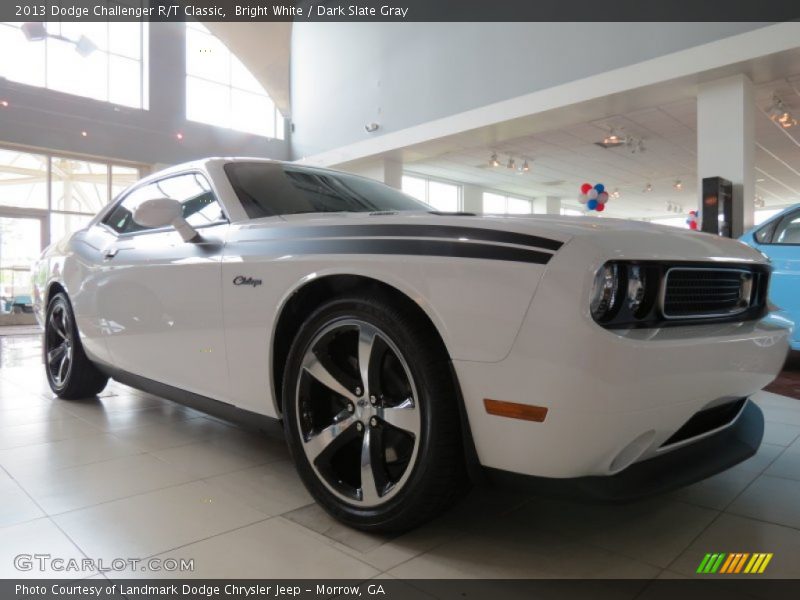 Bright White / Dark Slate Gray 2013 Dodge Challenger R/T Classic