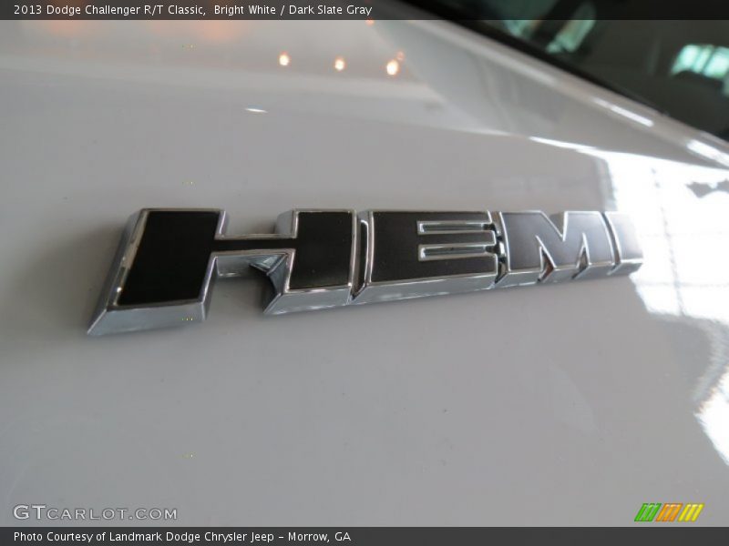 Bright White / Dark Slate Gray 2013 Dodge Challenger R/T Classic