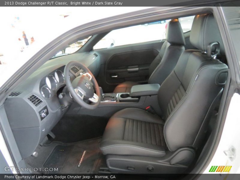 Bright White / Dark Slate Gray 2013 Dodge Challenger R/T Classic