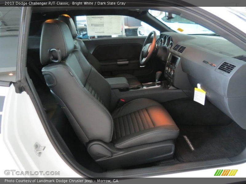 Bright White / Dark Slate Gray 2013 Dodge Challenger R/T Classic