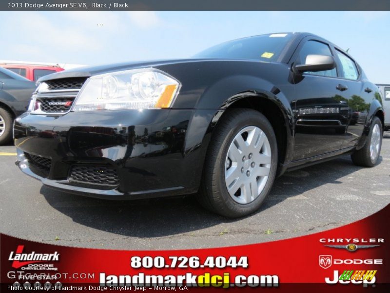 Black / Black 2013 Dodge Avenger SE V6