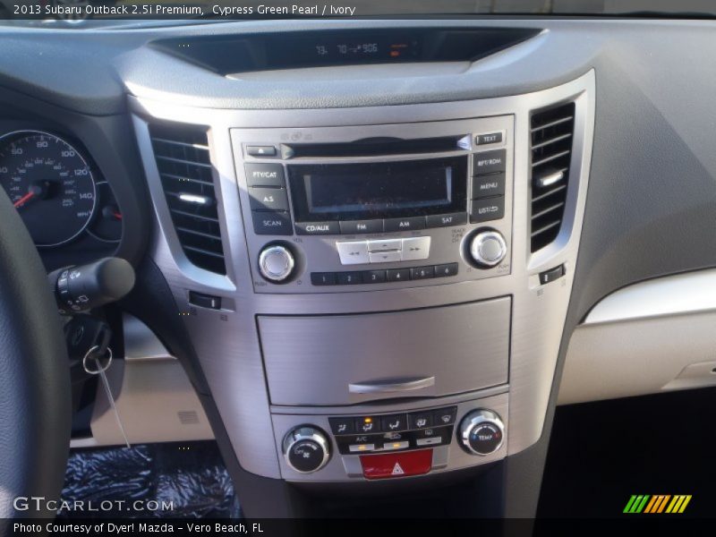 Controls of 2013 Outback 2.5i Premium