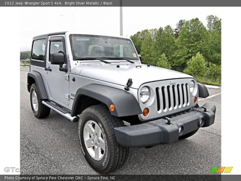 Bright Silver Metallic / Black 2012 Jeep Wrangler Sport S 4x4