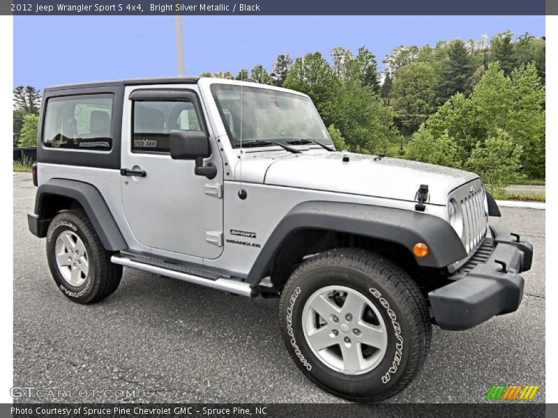 Bright Silver Metallic / Black 2012 Jeep Wrangler Sport S 4x4