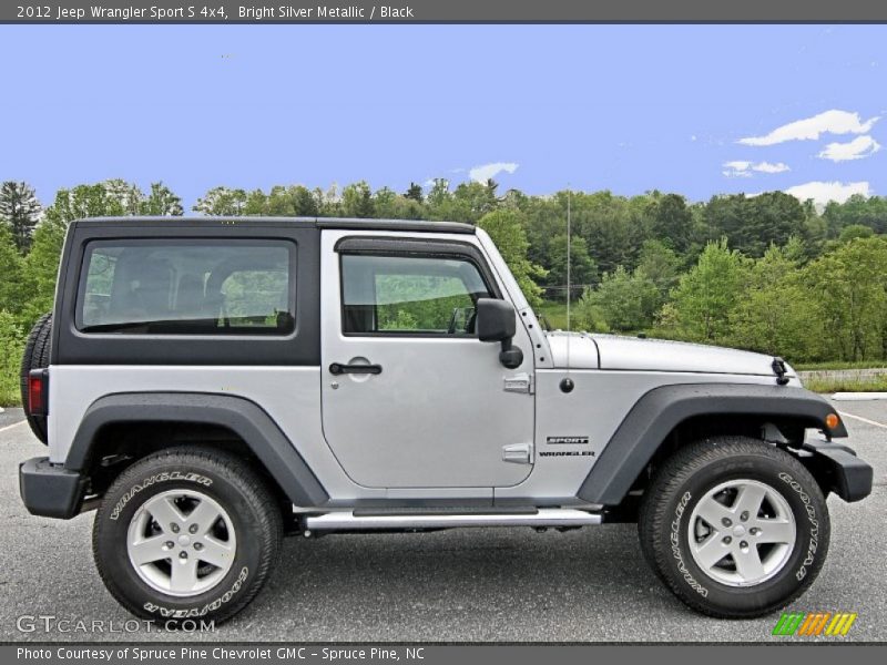 Bright Silver Metallic / Black 2012 Jeep Wrangler Sport S 4x4