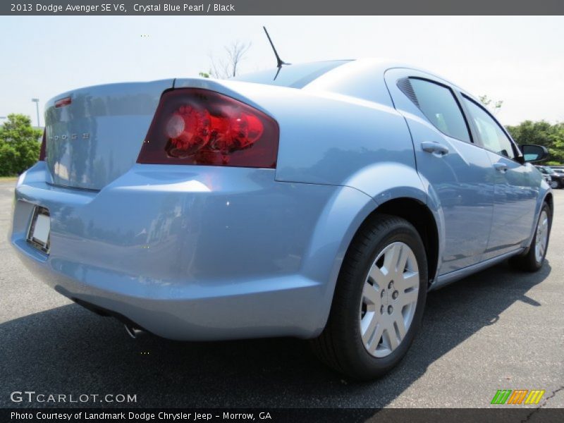 Crystal Blue Pearl / Black 2013 Dodge Avenger SE V6