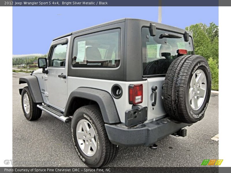 Bright Silver Metallic / Black 2012 Jeep Wrangler Sport S 4x4