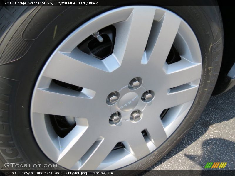 Crystal Blue Pearl / Black 2013 Dodge Avenger SE V6