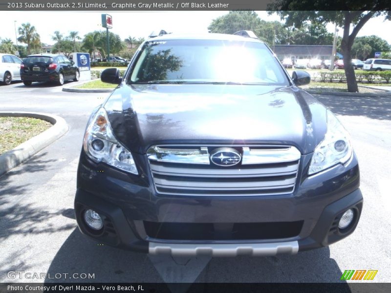 Graphite Gray Metallic / Off Black Leather 2013 Subaru Outback 2.5i Limited