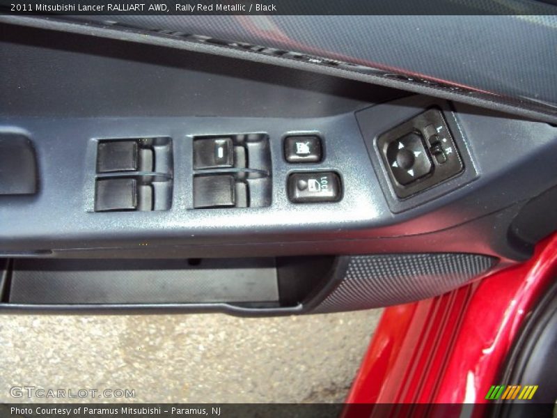 Rally Red Metallic / Black 2011 Mitsubishi Lancer RALLIART AWD