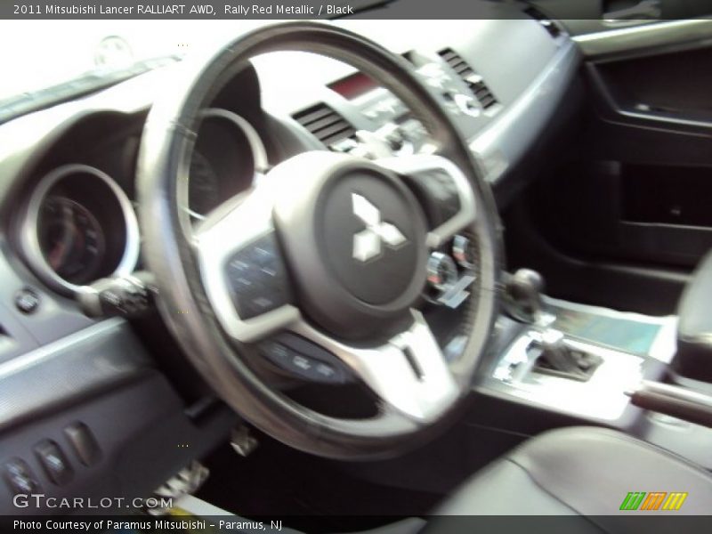 Rally Red Metallic / Black 2011 Mitsubishi Lancer RALLIART AWD