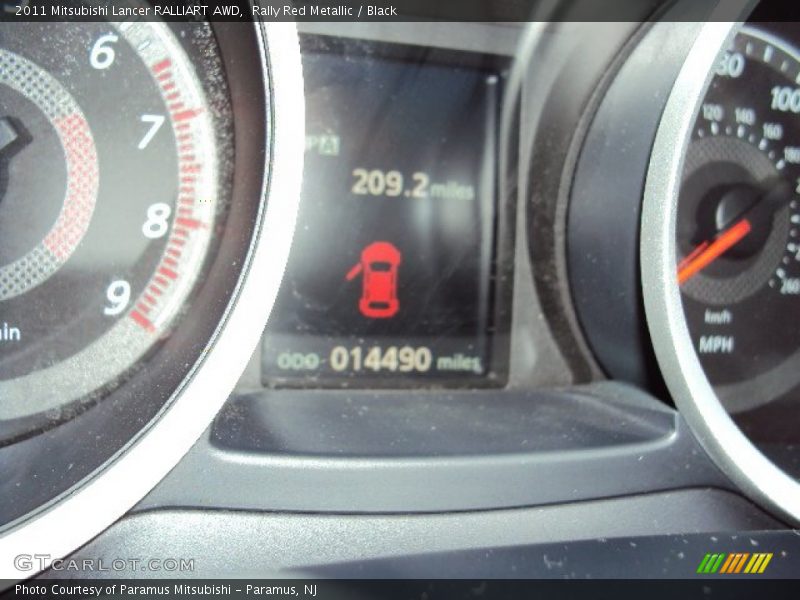 Rally Red Metallic / Black 2011 Mitsubishi Lancer RALLIART AWD