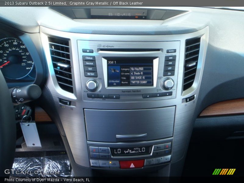 Graphite Gray Metallic / Off Black Leather 2013 Subaru Outback 2.5i Limited