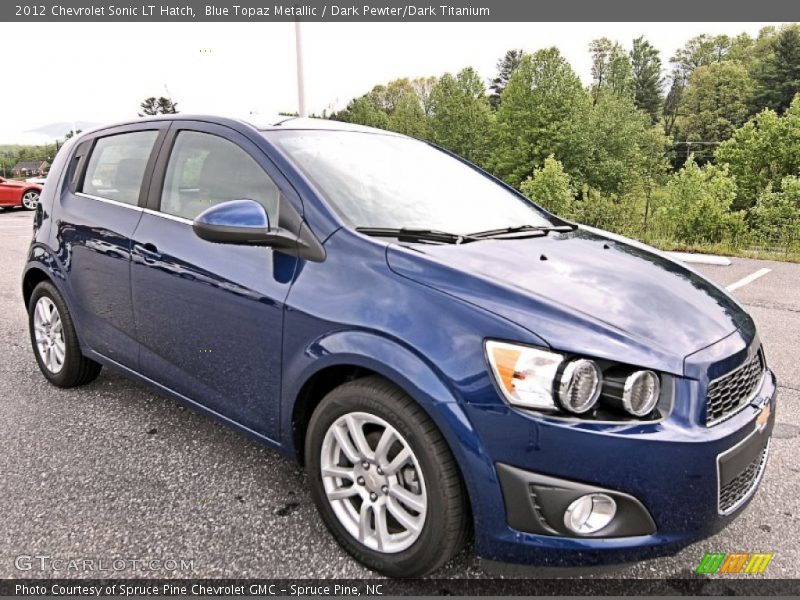 Blue Topaz Metallic / Dark Pewter/Dark Titanium 2012 Chevrolet Sonic LT Hatch