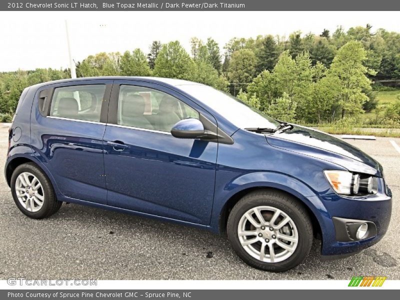 Blue Topaz Metallic / Dark Pewter/Dark Titanium 2012 Chevrolet Sonic LT Hatch